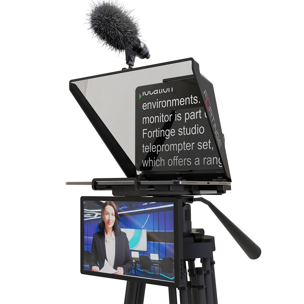 Fortinge Noa III Tablet Prompter ve Miliboo-MTT608A 152 cm Tripod - Görsel 5